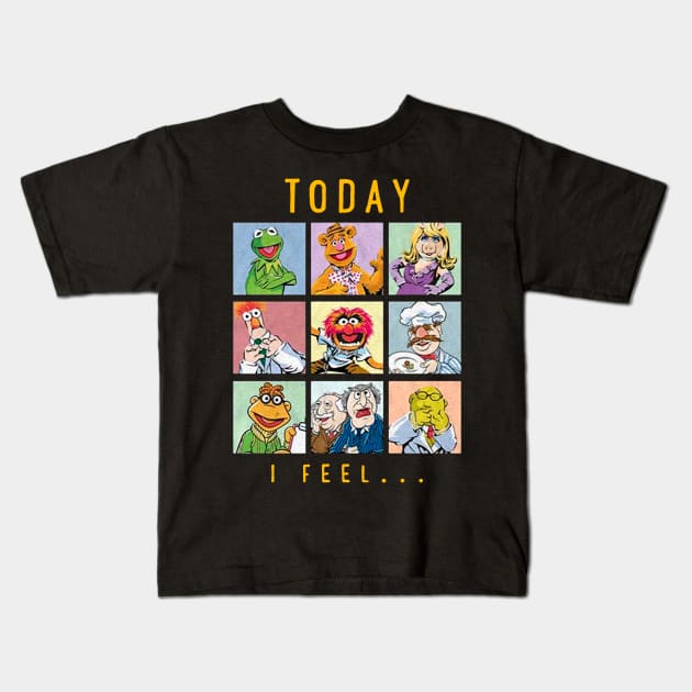 FUNNY TODAY I FEEL Kids T-Shirt by 59KW